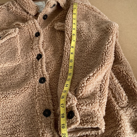 Altar’d State Teddy Jacket. Like New. Medium. Tan - Picture 6 of 9